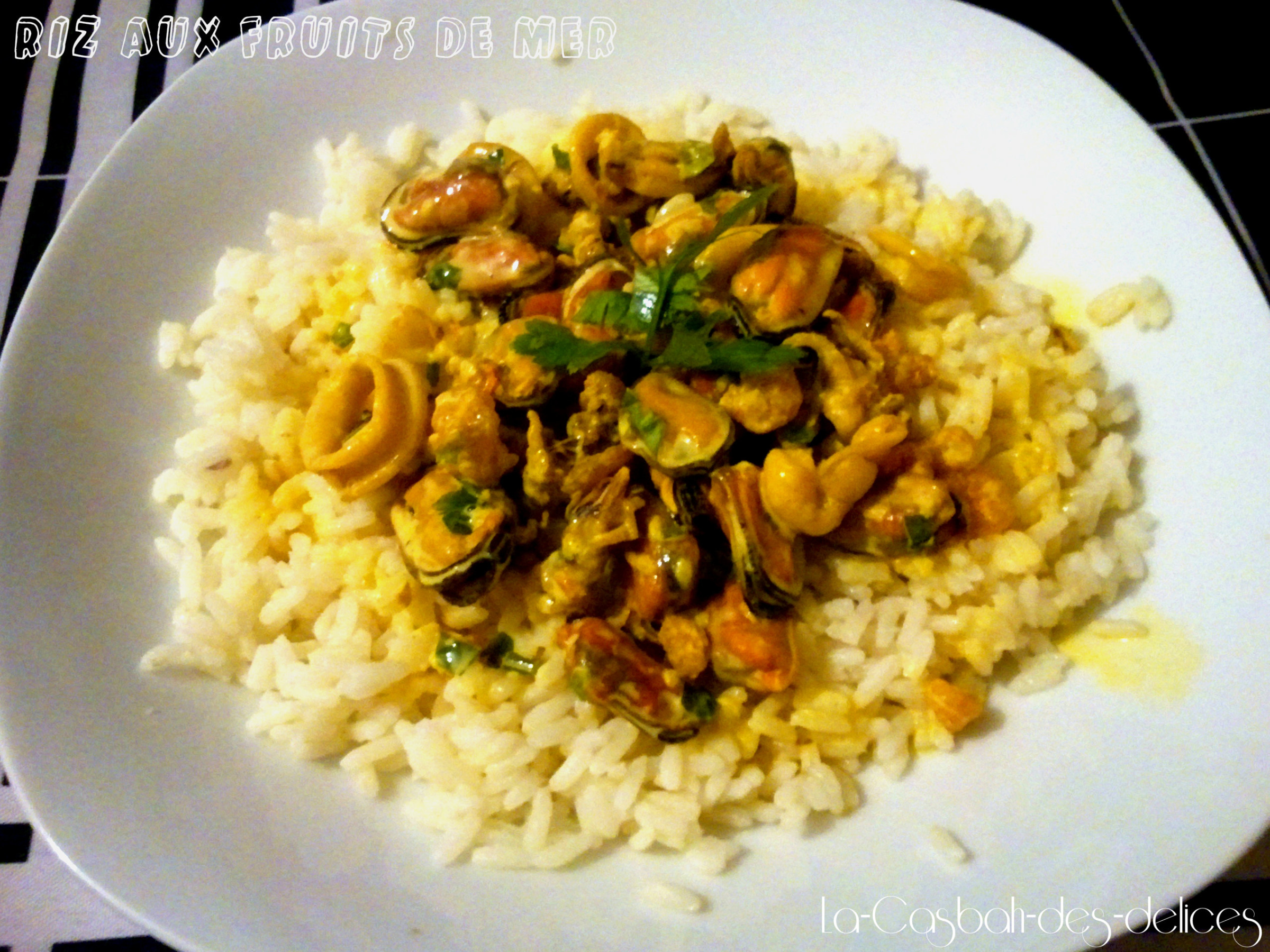 Riz fruits de mer